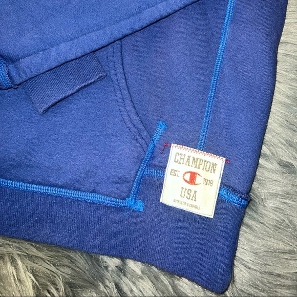 Champion Hoodie - Size Small | Color: Blue - Picture 3 of 4